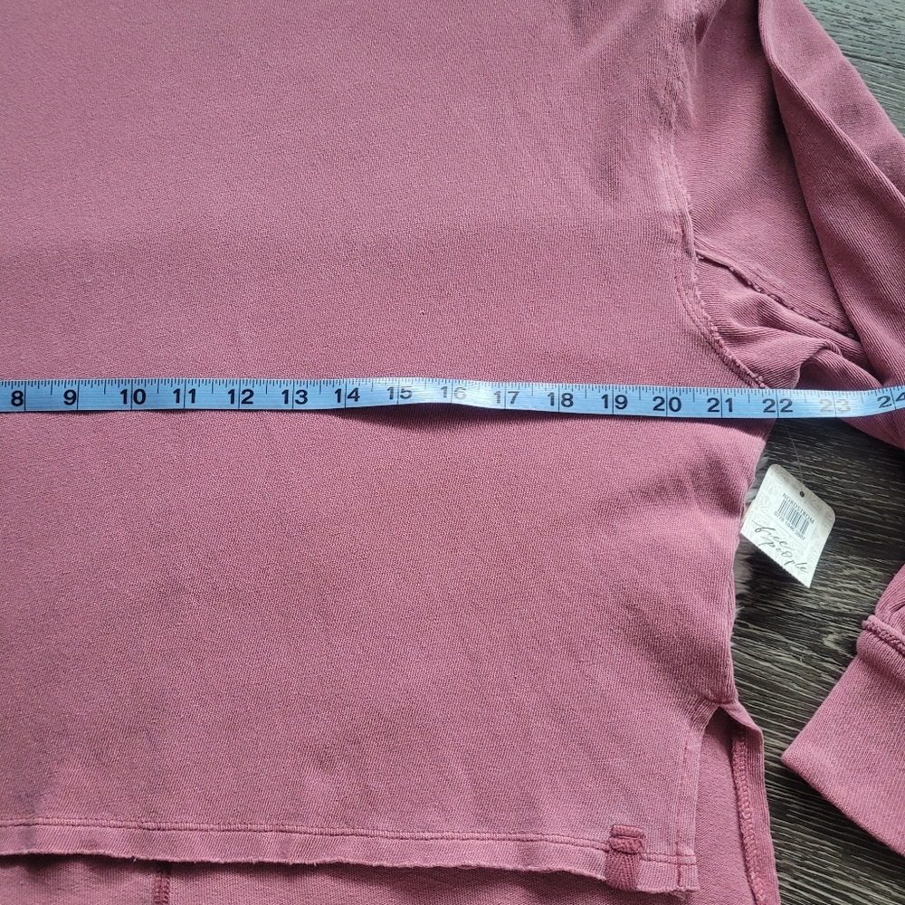 NWT Free People Ready For This Tee in Washed Amathyst Sz XS (Very Oversized) - Picture 6 of 8